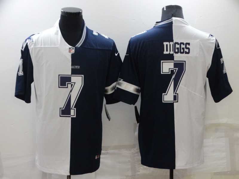 Nike Cowboys #7 Trevon Diggs White Blue Two Tone Vapor Untouchable Limited Jersey,We sell and wholesale Nike Cowboys #7 Trevon Diggs White Blue Two Tone Vapor Untouchable Limited Jersey on line form chian!
